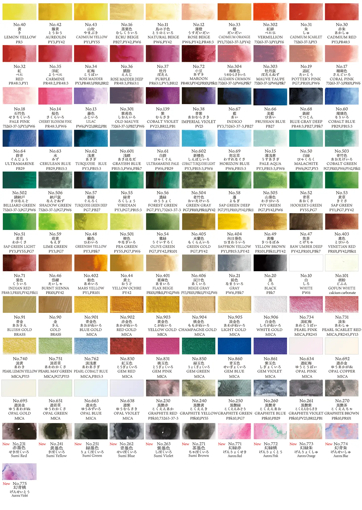 RESTOCK MAY! Kuretake - Gansai Tambi - Watercolor Paint - 18 Colours Set - Image 4