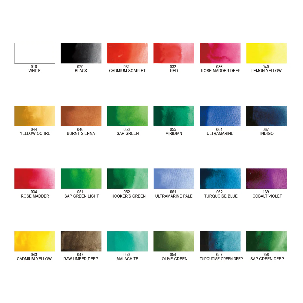 RESTOCK MAY! Kuretake - Gansai Tambi - Watercolor Paint - 24 Colours Set - Image 2