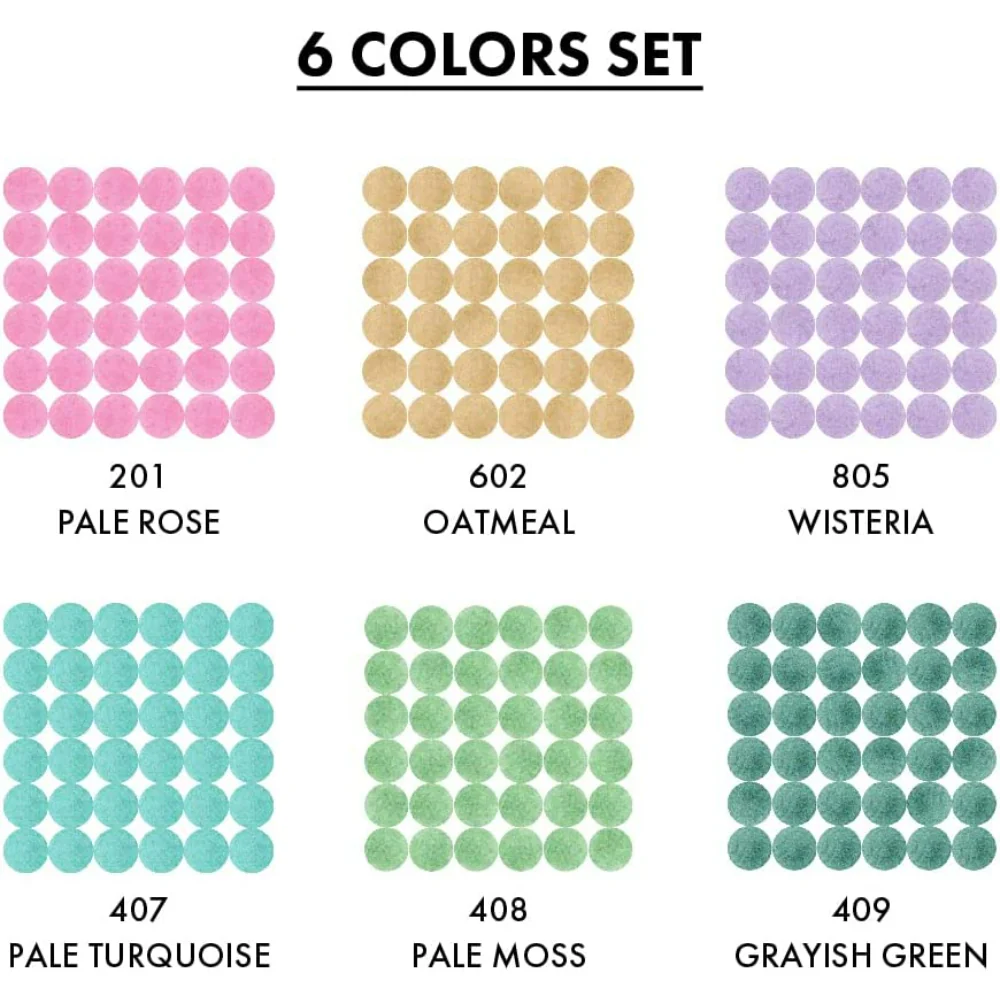 Kuretake ZIG - Clean Color DOT Mild Smoky - Set of 6 Colors - Image 2