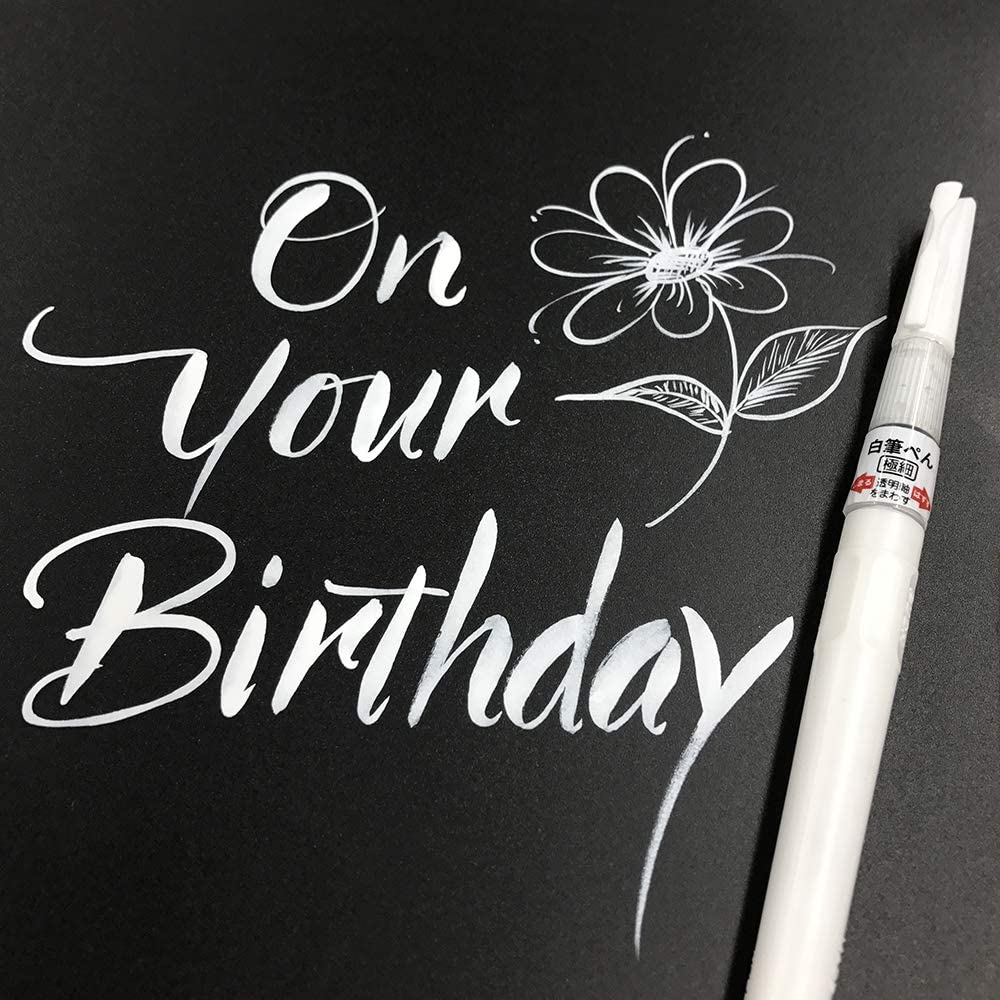 RESTOCK! Kuretake ZIG - White Brush Pen - Ultra Fine Tip - Image 10