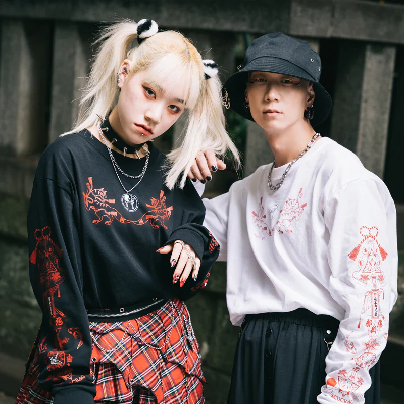 ACDC RAG Neo Japan - Fox Long Sleeve Tee White - Image 13