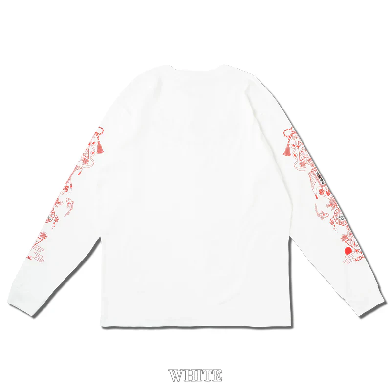 ACDC RAG Neo Japan - Fox Long Sleeve Tee White - Image 15