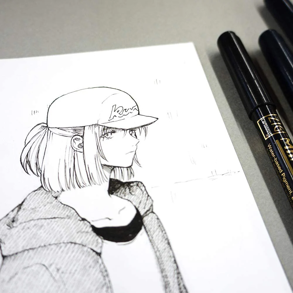 RESTOCK MAY! Kuretake ZIG - Cartoonist Mangaka - Black - Set of 3 - Image 5