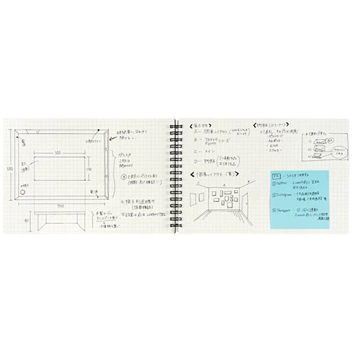 Mnemosyne × Kleide Black - A5 Notebook 165 - Lined Grids 5mm - Image 7