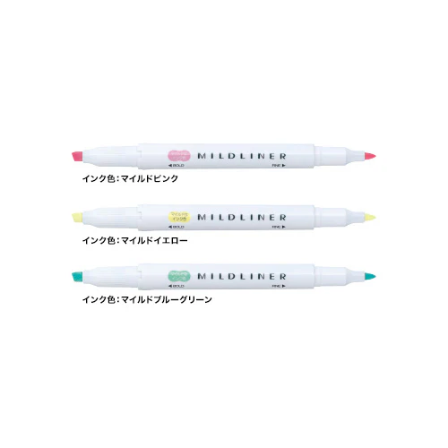 RESTOCK MAY! Zebra Mildliner Milky - Set of 3 - Image 3