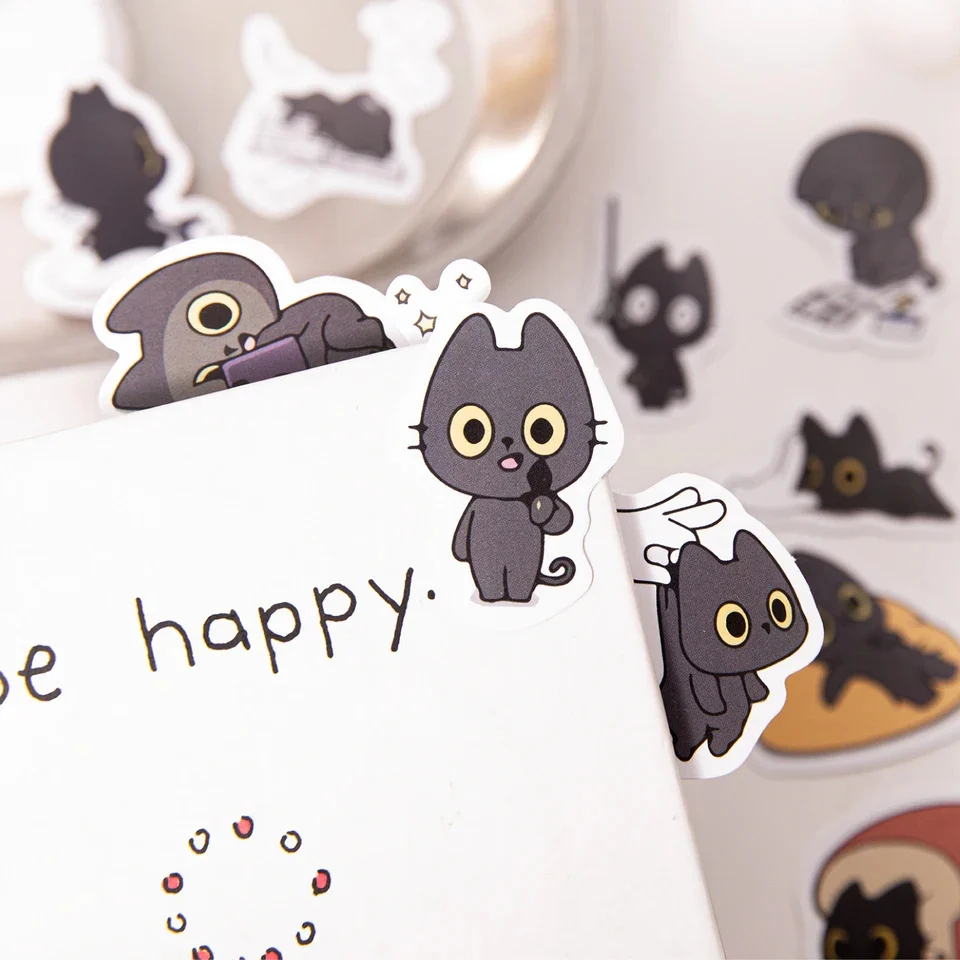 Sticker Box - Mischievous Black Cat - 45 Stickers - Image 3