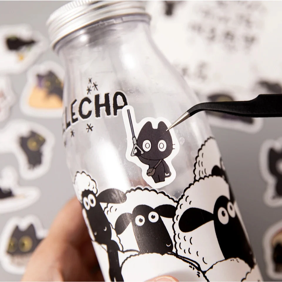 Sticker Box - Mischievous Black Cat - 45 Stickers - Image 4