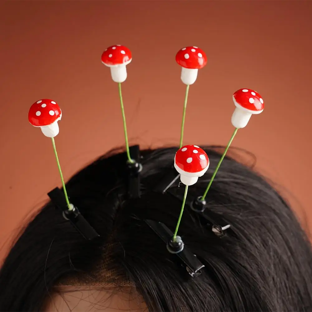 Mini Mushroom Plant Hair Clip - Image 2