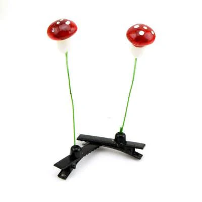 Mini Mushroom Plant Hair Clip - Image 3