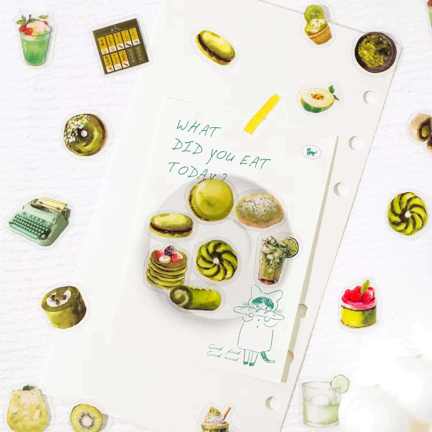 1000 Sticker Tin Set - Coffee Time & Dessert Time PET - Image 4