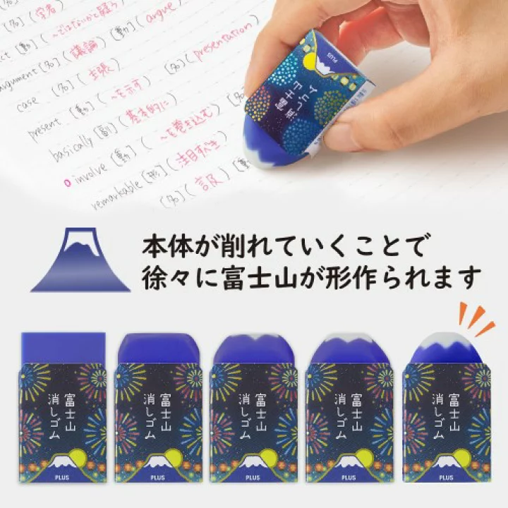 PLUS Air-In Mt. Fuji Eraser - Limited Edition - Summer Festival & Shaved Ice - Image 3