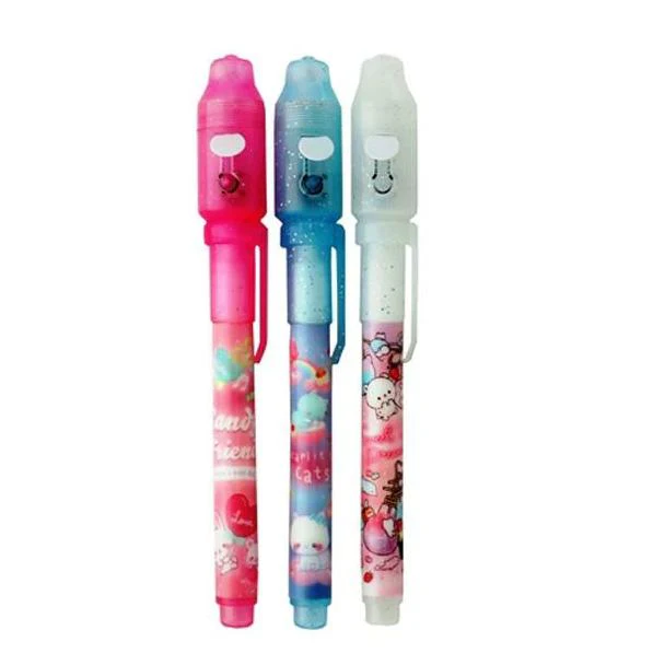 RESTOCK! Secret Message UV Pen - Invisible Ink Pen with Built-In Black Light - Image 3