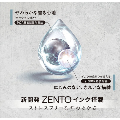 Uni-ball Zento Gel Pen 0.38mm - Adobe - Image 4