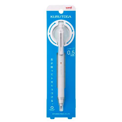 Uni Kuru Toga Mechanical Pencil - Limited Edition KS Model 0.5mm - Light Grey - Image 2