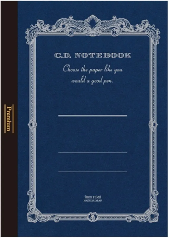 Apica A.Silky 865 Premium Notebook - A4 Lined - Navy Blue - Image 3