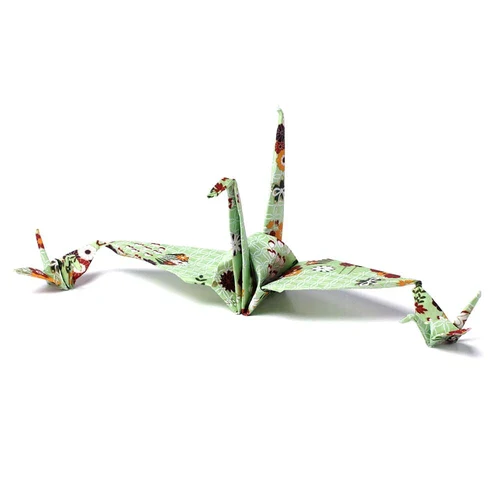 Origami Paper - Great Quality Crane Kit - Hand Dyed Yuzen - Image 3