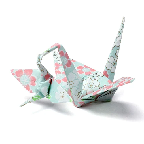 Origami Paper - Great Quality Crane Kit - Hand Dyed Yuzen - Image 5