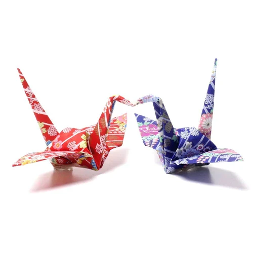Origami Paper - Great Quality Crane Kit - Hand Dyed Yuzen - Image 6