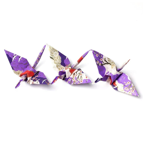 Origami Paper - Great Quality Crane Kit - Hand Dyed Yuzen - Image 8