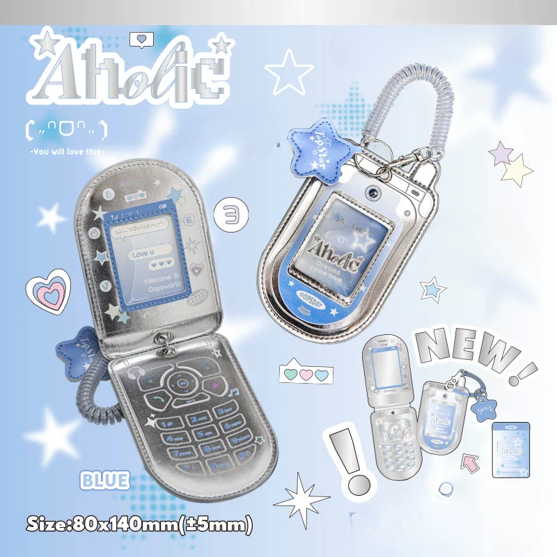 Retro Phone Y2K Style - Photocard Holder Keychain - Image 3
