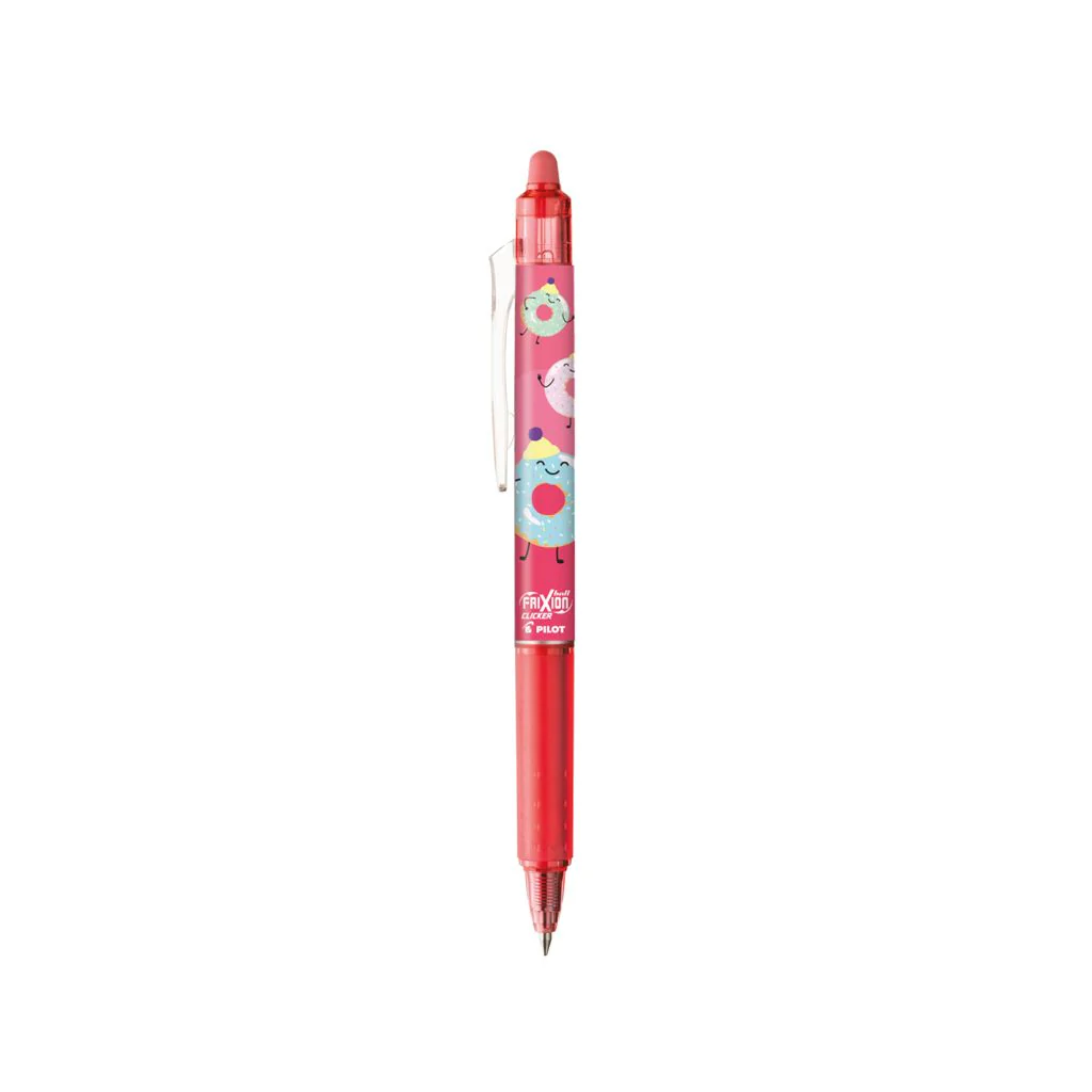 Pilot FriXion Clicker - 0.7mm - Limited Edition Sweet Paradise - Red Donut - Image 2