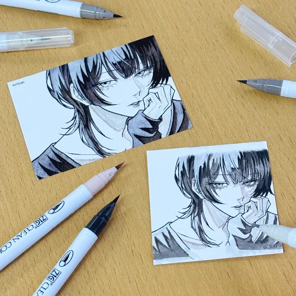 NEW! Kuretake ZIG - Clean Color Real Brush - Itsuki Set of 6 - Image 4