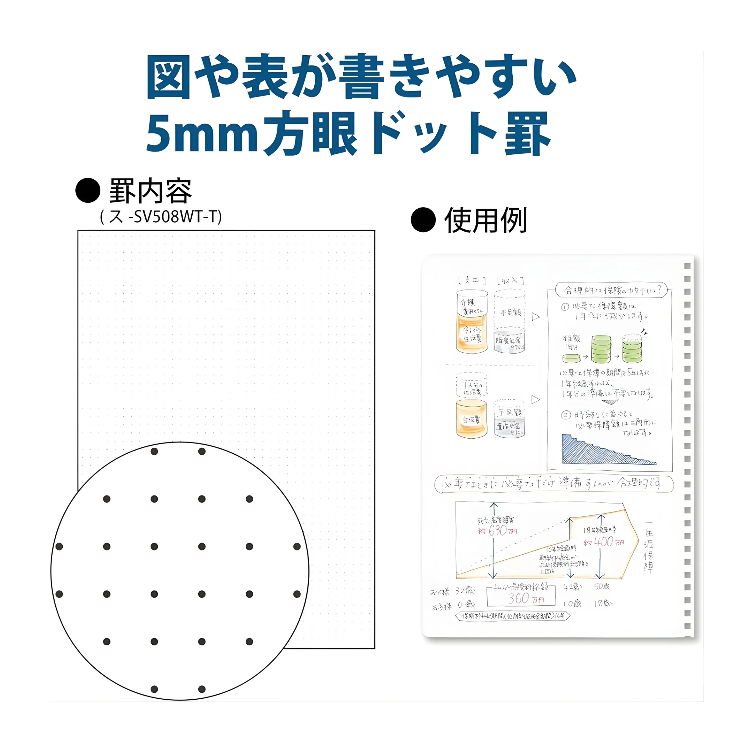 RESTOCK! KOKUYO Soft Ring Clear Notebook - A5 5mm Dot Ruled - 80 Pages - Image 5