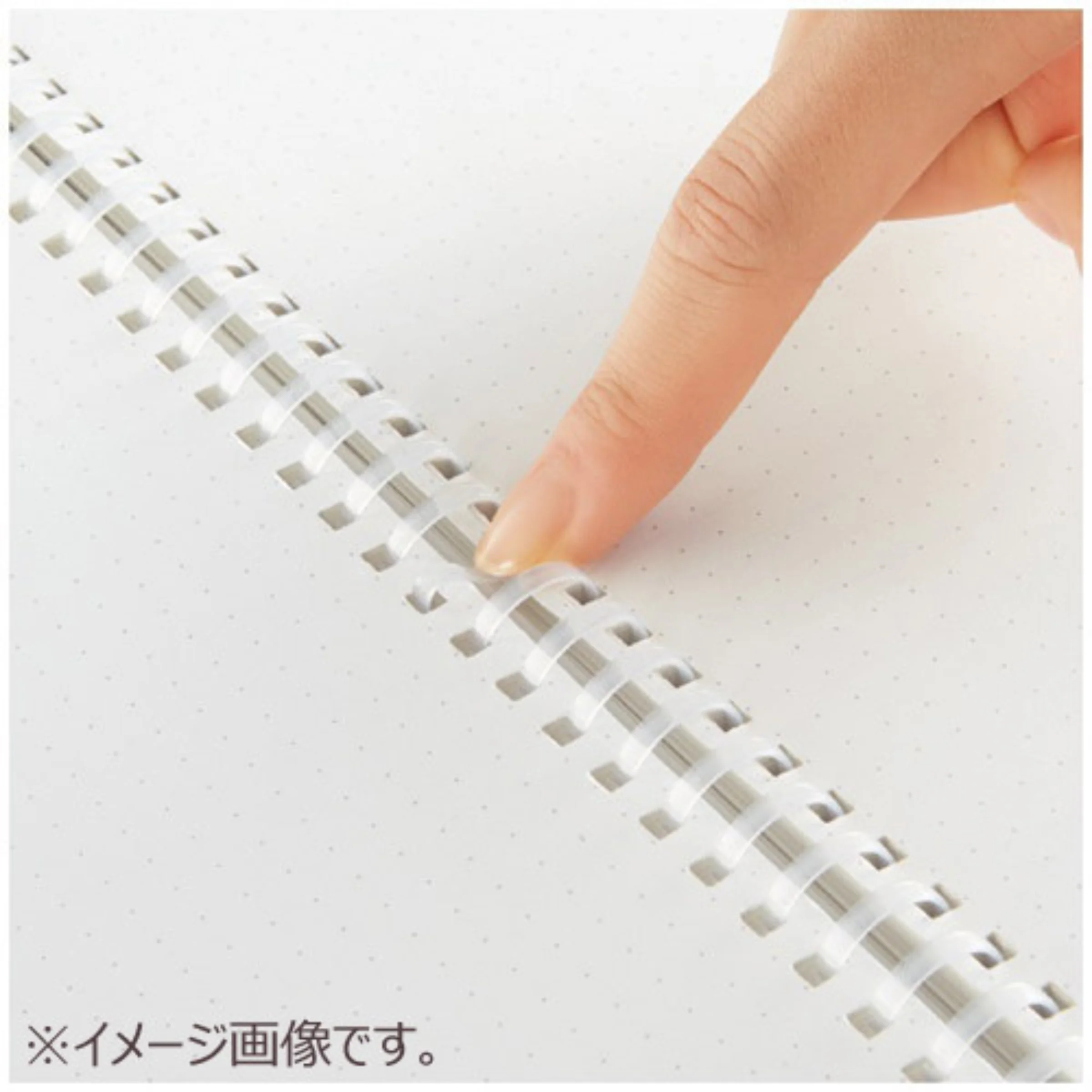 RESTOCK! KOKUYO Soft Ring Clear Notebook - A5 5mm Dot Ruled - 80 Pages - Image 8