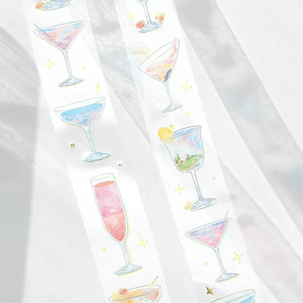PRE-ORDER MAY! BGM Clear PET Tape - Life Series - Empty Cocktail - Image 3