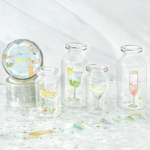 PRE-ORDER MAY! BGM Clear PET Tape - Life Series - Empty Cocktail - Image 4