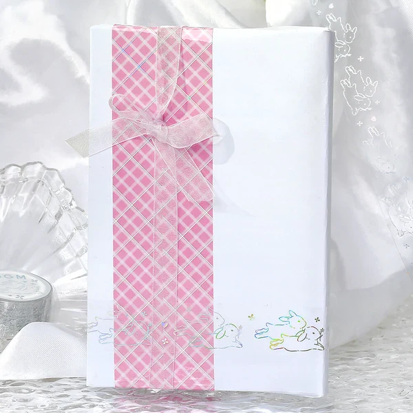 PRE-ORDER MAY! BGM Clear PET Tape - Life Series - Pink Lattice - Image 4