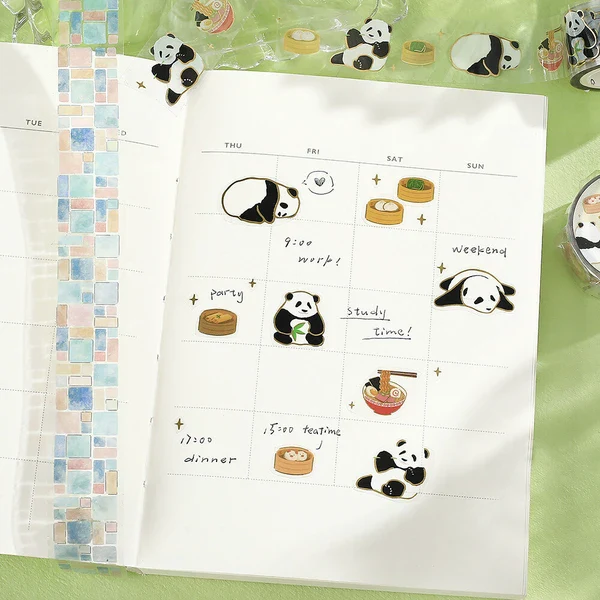 PRE-ORDER MAY! BGM Clear PET Tape - Life Series - Chinese Panda - Image 4
