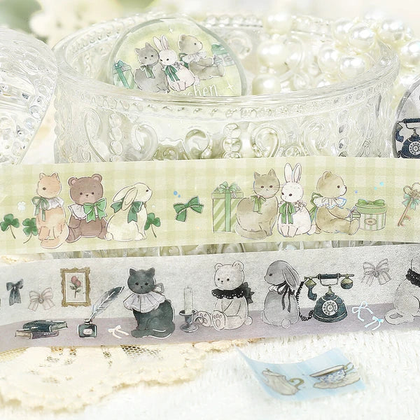 PRE-ORDER MAY! BGM Washi Tape - Marchen Party Holographic Foil - Garden - Image 4