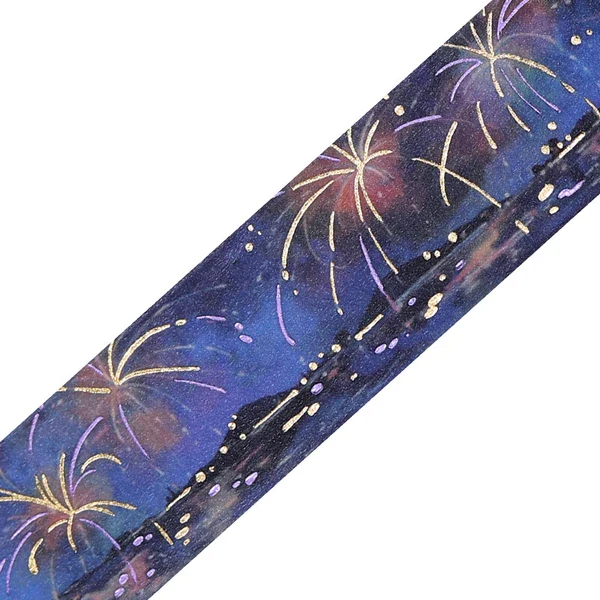 PRE-ORDER MAY! BGM Washi Tape - Sky Illustration - Fireworks - Image 2