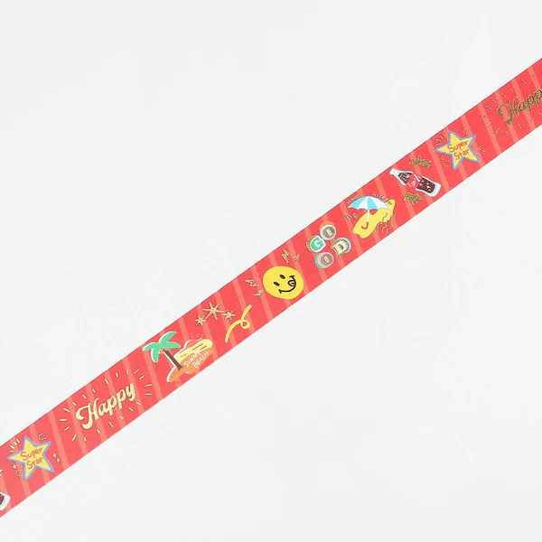 PRE-ORDER MAY! BGM Washi Tape - Super Star Sunny Beach - Image 3
