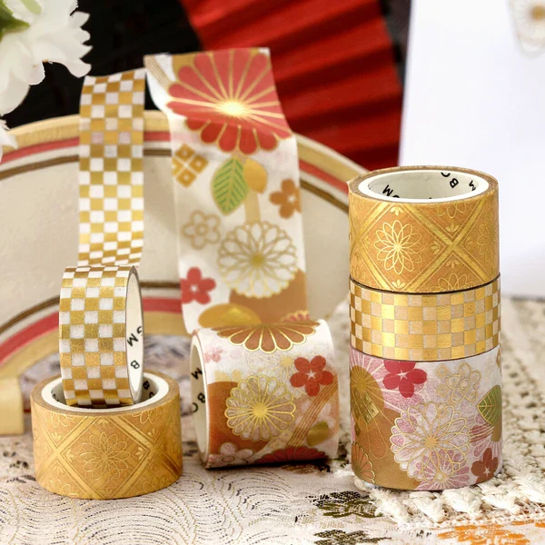 PRE-ORDER MAY! BGM Washi Tape - The Colors of Japanese Dress - Golden Harmony - Image 4