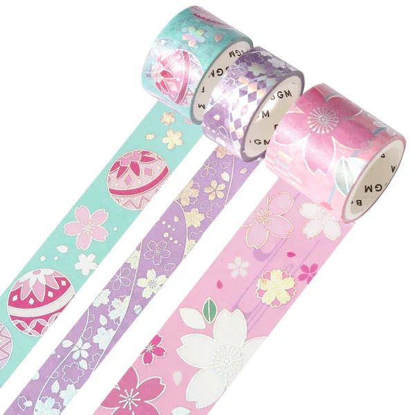 PRE-ORDER MAY! BGM Washi Tape - The Colors of Japanese Dress - Cherry Blossoms - Image 2