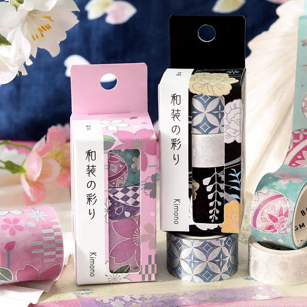 PRE-ORDER MAY! BGM Washi Tape - The Colors of Japanese Dress - Cherry Blossoms - Image 8