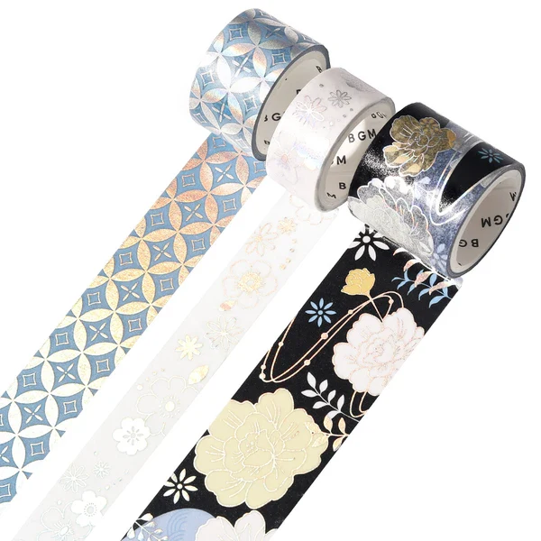 PRE-ORDER MAY! BGM Washi Tape - The Colors of Japanese Dress - Evening Darkness - Image 2