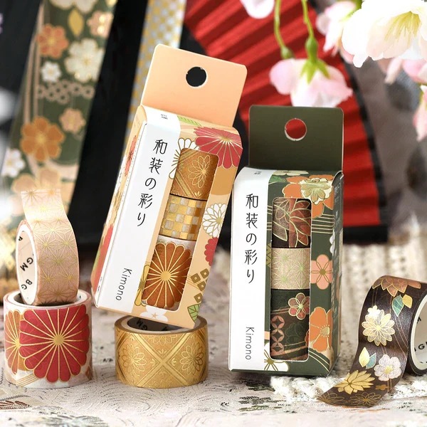 PRE-ORDER MAY! BGM Washi Tape - The Colors of Japanese Dress - Evening Darkness - Image 6