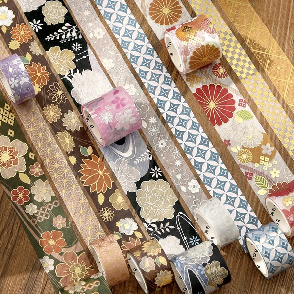 PRE-ORDER MAY! BGM Washi Tape - The Colors of Japanese Dress - Dark Green - Image 9