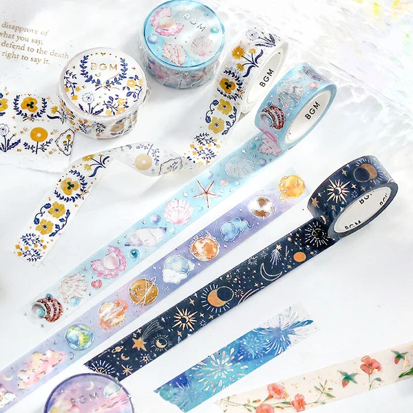 PRE-ORDER MAY! BGM Washi Tape - Little Cosmo - Image 5