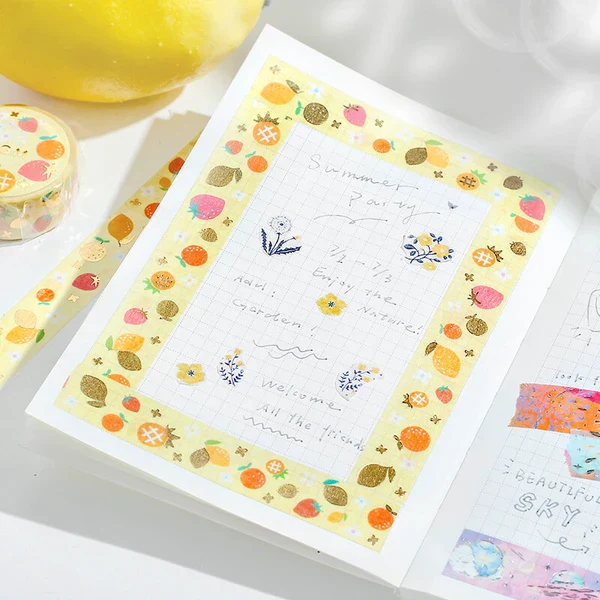 PRE-ORDER MAY! BGM Washi Tape - Vitamin - Image 3