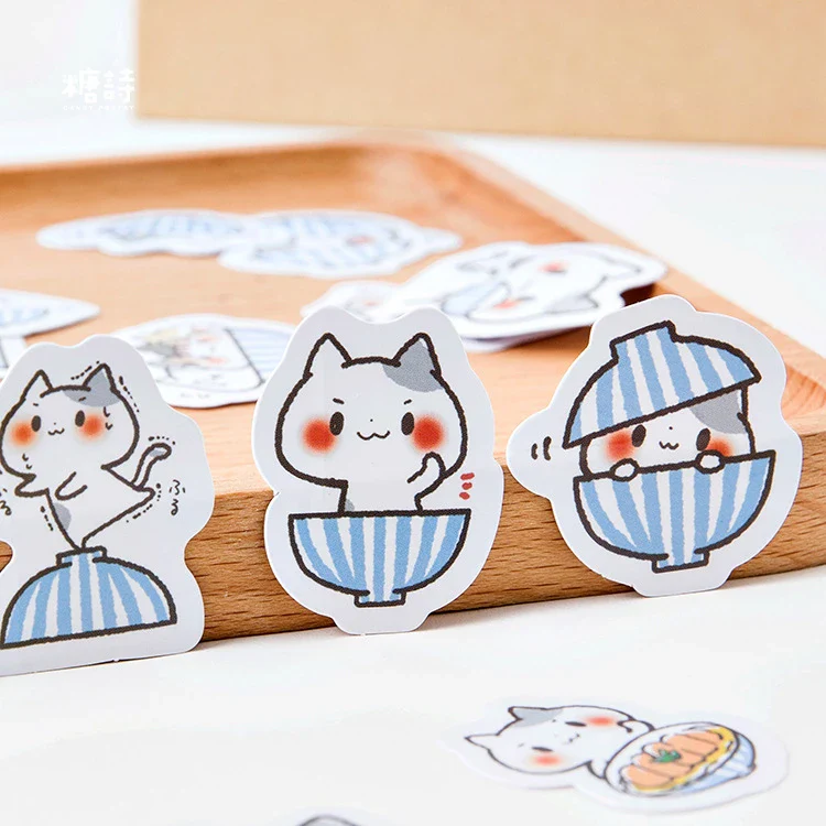 Sticker Box - Ramen Bowl of Cats - 45 Stickers - Image 4