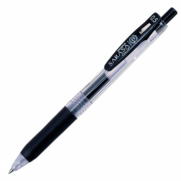 Zebra Sarasa Clip Gel Pen 0.5mm - Black - Image 2