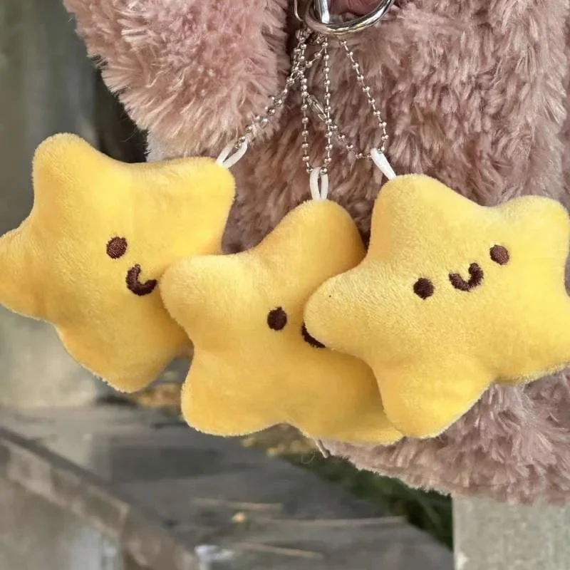 Star Squeaky Plush Keychain - Sunshine Yellow - Image 4