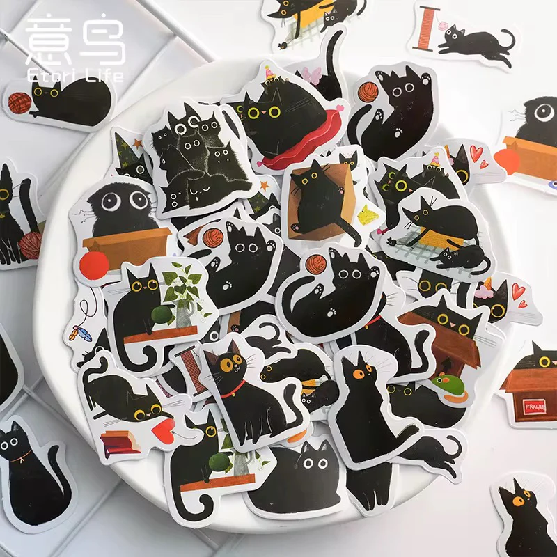 Sticker Box - Mr. Black Cat - 45 Stickers - Image 3