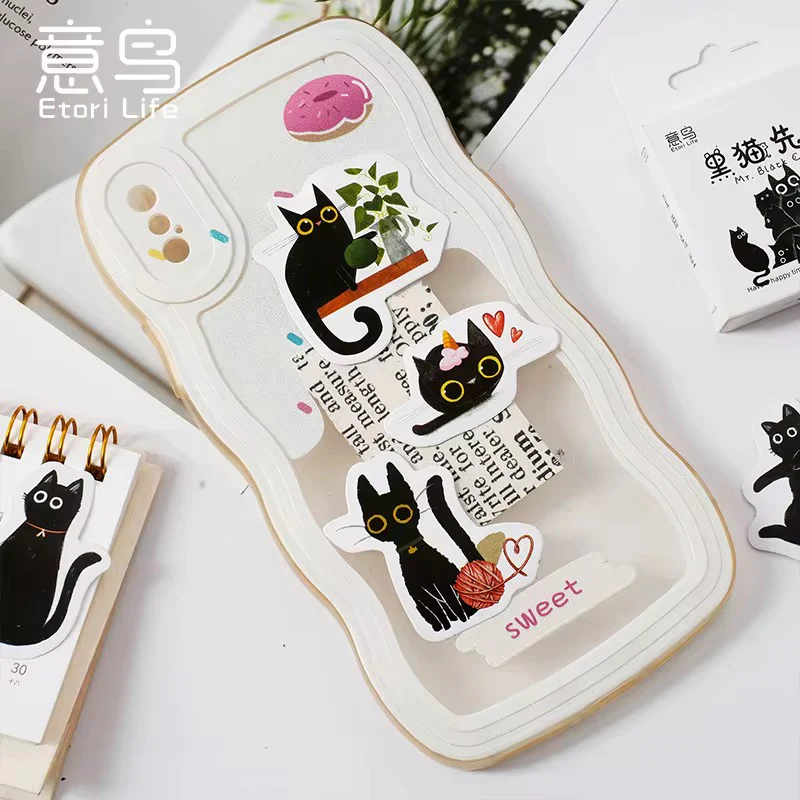 Sticker Box - Mr. Black Cat - 45 Stickers - Image 4