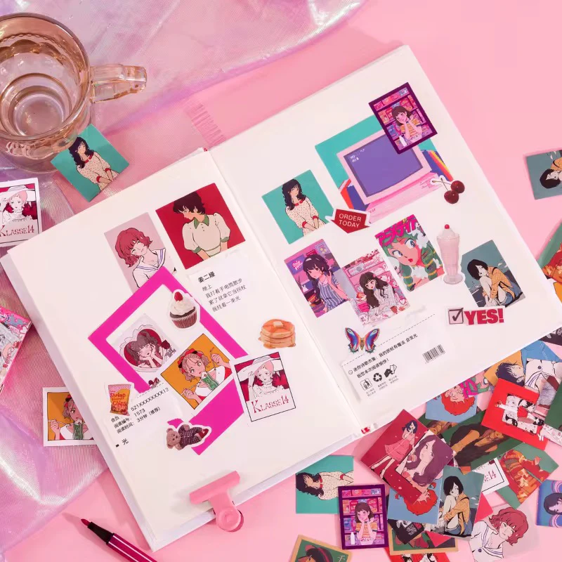 Sticker Box - Lovely & Cute Magazine Girls - 46 Stickers - Image 3
