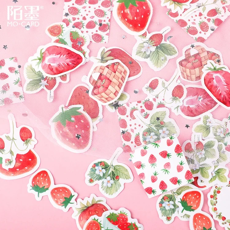 Sticker Box - Strawberry Banana Ice Cream - 45 Stickers - Image 3